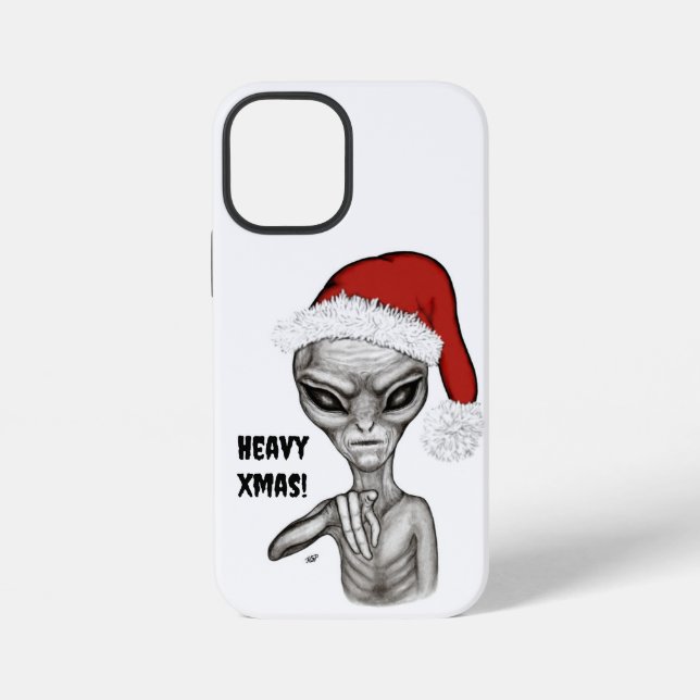 Coque iPhone Mauvais Alien, Lourds Noël ! (Verso)