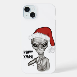Coque iPhone 15 Plus Mauvais Alien, Noël lourd !