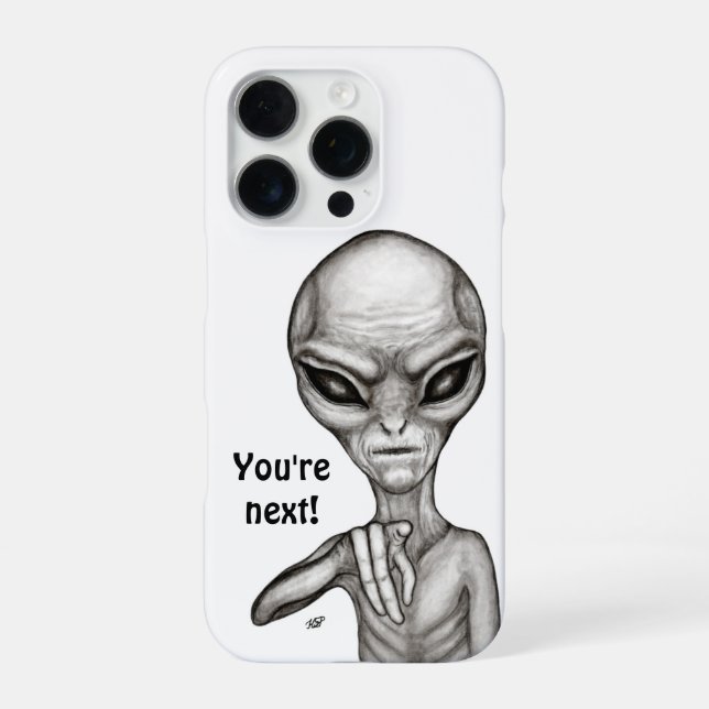 Coque iPhone Mauvais Alien, Tu es le prochain ! (Verso)