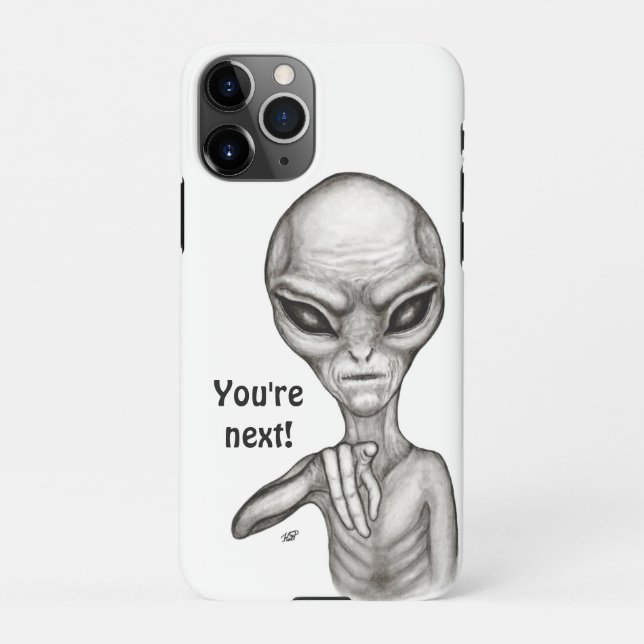 Coque iPhone Mauvais Alien, Tu es le prochain ! (Dos)