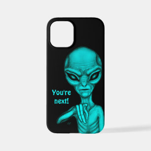 Coque iPhone 12 Mini Mauvais Alien, Tu es le prochain !