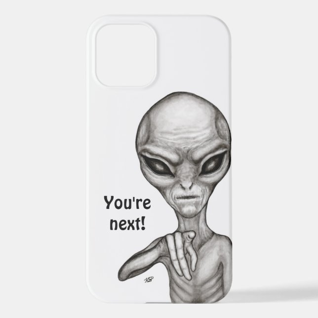 Coque iPhone Mauvais Alien, Tu es le prochain ! (Verso)