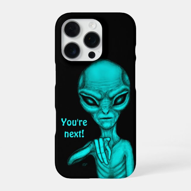 Coque iPhone Mauvais Alien, Tu es le prochain ! (Verso)