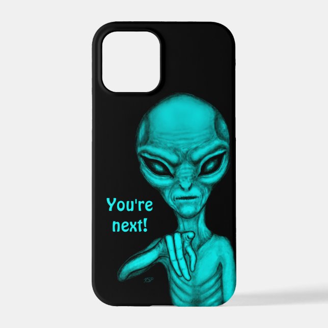 Coque iPhone Mauvais Alien, Tu es le prochain ! (Verso)