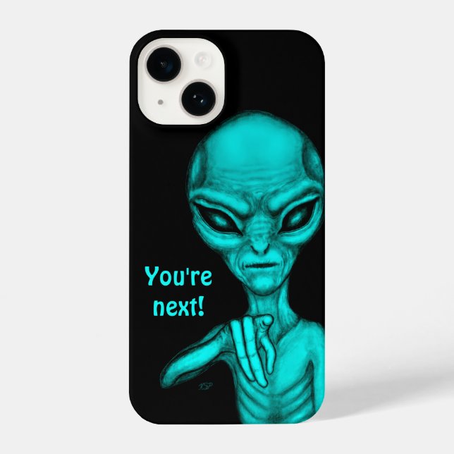 Coque iPhone Mauvais Alien, Tu es le prochain ! (Verso)