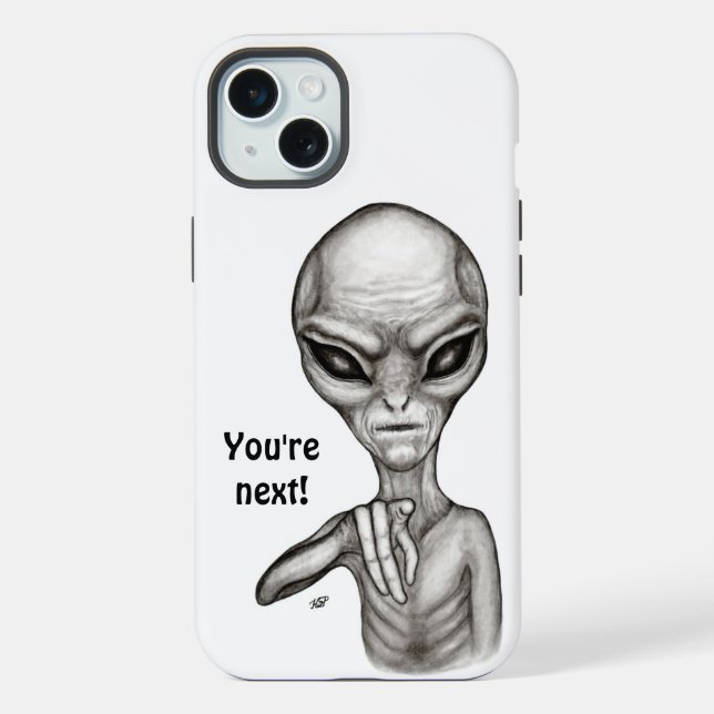 Coque iPhone Mauvais Alien, Tu es le prochain ! (Verso)