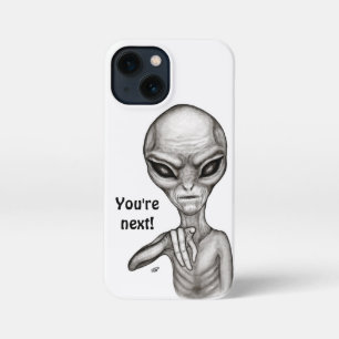 Etui iPhone 13 Mini Mauvais Alien, Tu es le prochain !