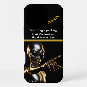 Coque iPhone 16 Pro Max Mauvais Alien, Vous êtes le prochain !