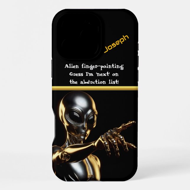 Coque iPhone Mauvais Alien, Vous êtes le prochain !  (Verso)