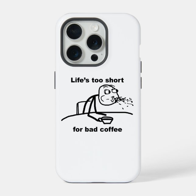 Coque iPhone Mauvais Café (Verso)