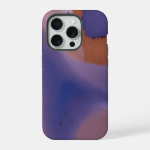 Coque iPhone 15 Pro « Mauve Mirage Flow » – Abstrait Rose Bleu Pêche
