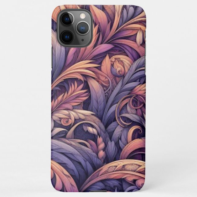 Coque iPhone Mauve Taupe violet rose violet Motif de marguerite (Dos)