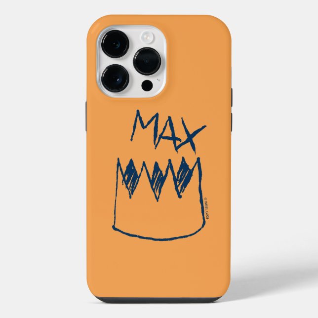 Coque iPhone Max & Crown Sketch (Verso)