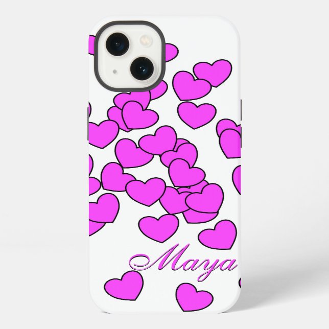 Coque iPhone Maya - Housse iPhone personnalisée avec votre nom (Verso)