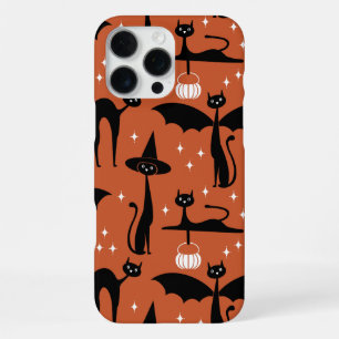 Coque iPhone 16 Pro Max MCM Halloween robe fantaisie minimaliste Chats ora
