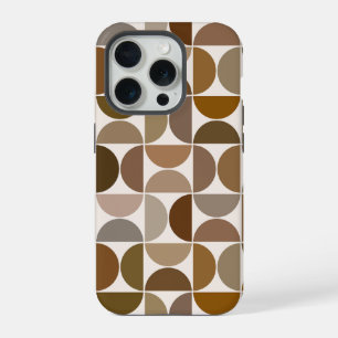 Coque iPhone 15 Pro MCM Semi-cycles Browns+Cream Big Motif