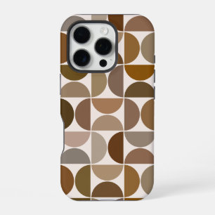 Coque iPhone 16 Pro MCM Semi-cycles Browns+Cream Big Motif