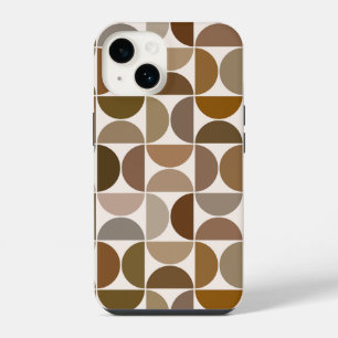Coque Pour iPhone 14 MCM Semi-cycles Browns+Cream Big Motif