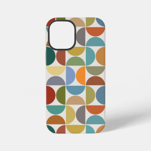 Coque iPhone 12 Mini MCM Semiccles Motif couleur grande sur crème