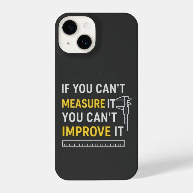 Coque iPhone Measure It Improve It - Lean Six Sigma Motivation (Verso)