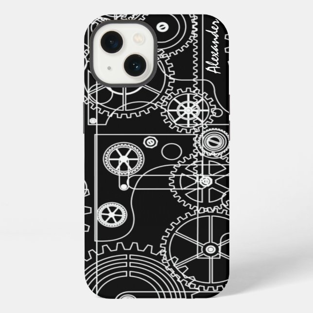 Coque iPhone Mechanical Steam Punk Gears (Verso)