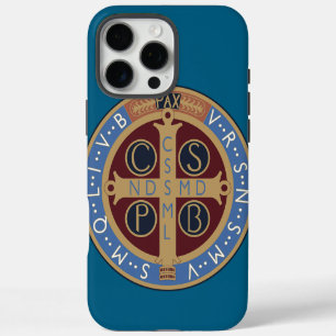 Coque iPhone 16 Pro Max Médaille de saint Benoît