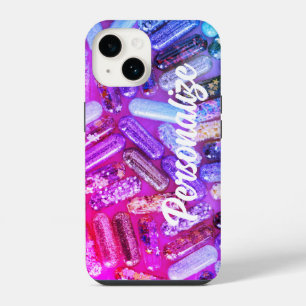 Coque Pour iPhone 14 Médicament de parties scintillant infirmière viole