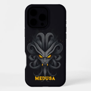 Coque iPhone 16 Pro Max Méduse en colère Noire