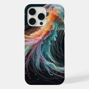 Coque iPhone 15 Pro Max méduse marine/plage/côtière