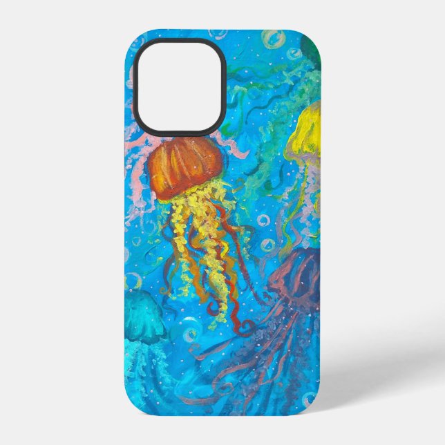 Coque iPhone méduse, océan, mer (Verso)