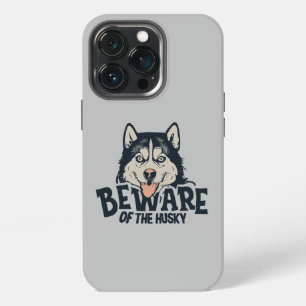 Etui iPhone 13 Pro Méfiez-vous du Husky - Affiche de film d'horreur v