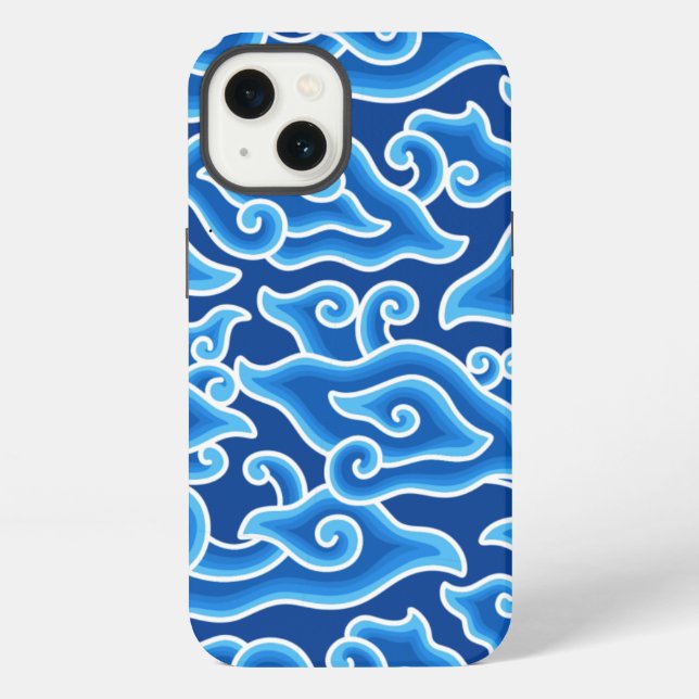 Coque iPhone Méga nuageux (Verso)