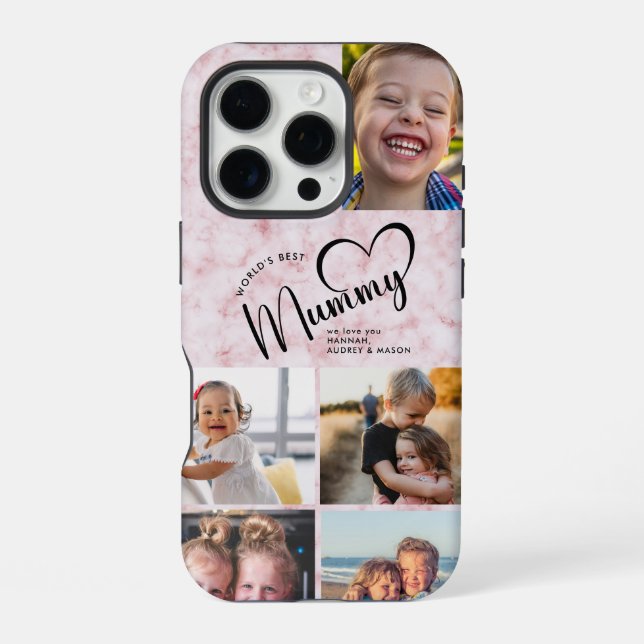 Coque iPhone Meilleur cadeau de maman au monde moderne photo ma (Verso)