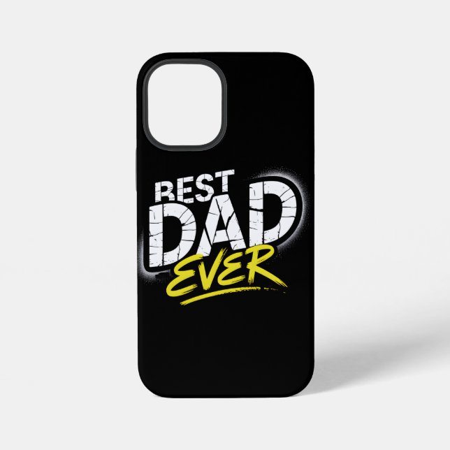 Coque iPhone Meilleur Papa de Tous les Temps Art Graffiti (Verso)