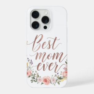 Coque iPhone 15 Pro Meilleure Maman Ever – Étui de téléphone à script