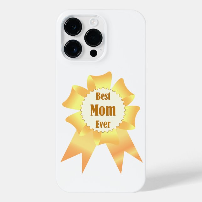 Coque iPhone Meilleure maman jamais Golden Lauréat du prix ruba (Verso)