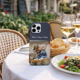 Coque iPhone 16 Pro Max Meilleure Maman Personnalisé Photo Fête des Mères