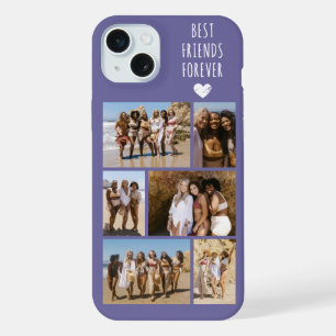 Coque iPhone 15 Plus Meilleures Amies Pour Toujours 6 Photo Violet