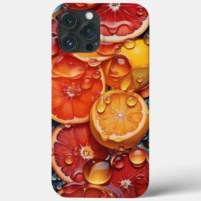 coque iphone meilleures tranches de fruits imprime (Verso)