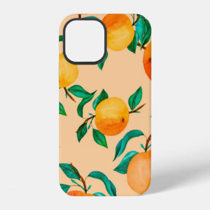 Coque iPhone 12 Mélange de fond d'illustration à l'aquarelle vinta