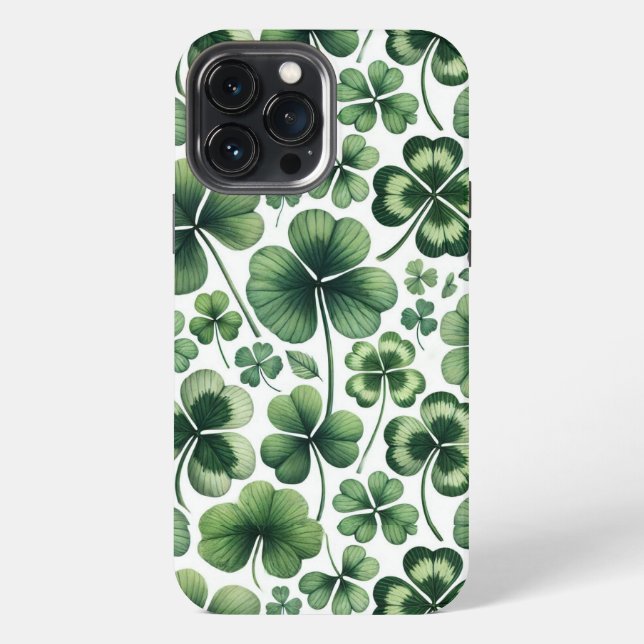Coque iPhone Mélange Trèfle (Verso)