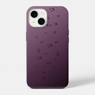 Coque Pour iPhone 14 Mélodie gothique foncé : Ombre Notes musicales