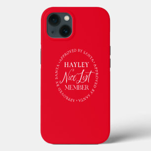 Etui iPhone 13 Membre de la Bonne Liste Approuvé par le Père Noël