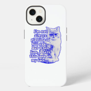 Etui iPhone 13 Mème de chat amusant pour les propriétaires de cha