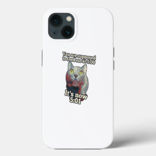 Etui iPhone 13 Mème de chat drôle pour les amateurs de chats et l