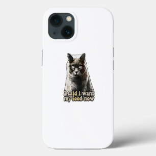 Etui iPhone 13 Mème de chat drôle pour les amoureux de chats et l