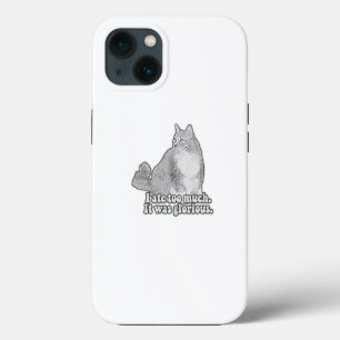 Etui iPhone 13 Mème de chat en colère drôle pour les amateurs de