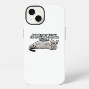 Etui iPhone 13 Mème de chat en colère drôle pour les propriétaire