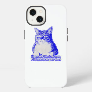 Etui iPhone 13 Mème de chat en colère pour les amoureux de chats