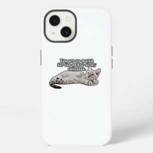 Etui iPhone 13 Mème de chat fâché drôle pour les propriétaires et